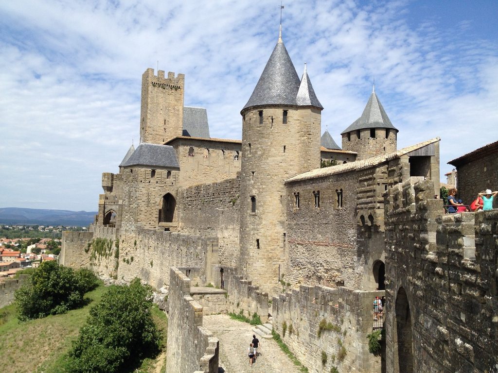 carcassonne, medieval, chateau