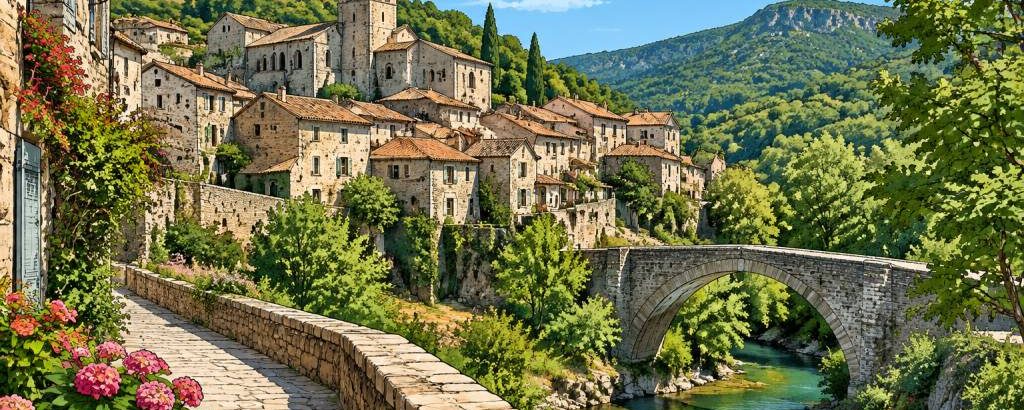 Découvrir Olargues, village de charme dans le 34390 en Haut-Languedoc