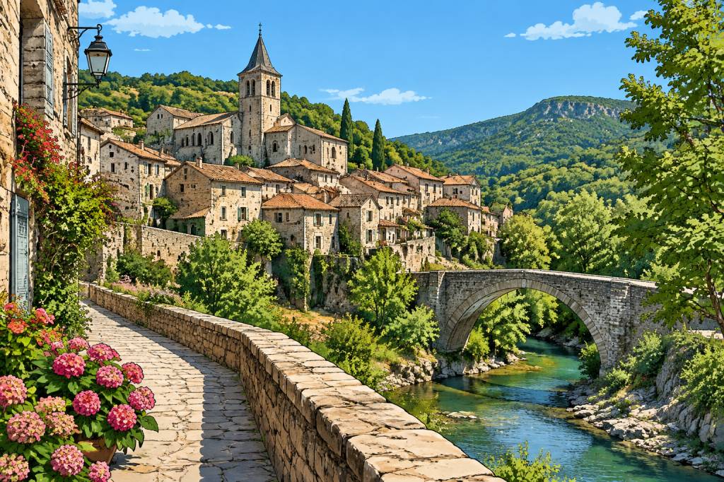 Découvrir Olargues, village de charme dans le 34390 en Haut-Languedoc