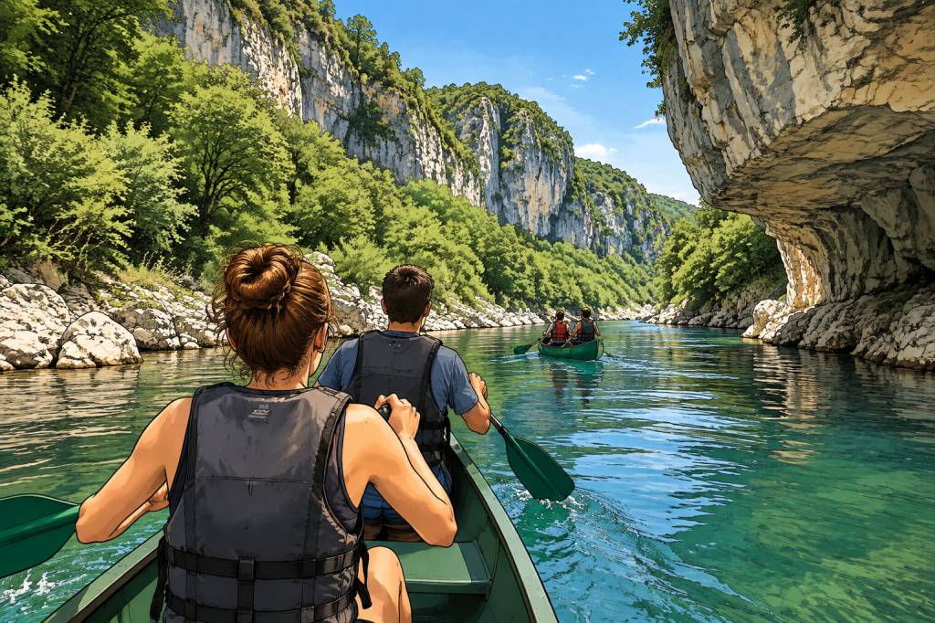 Foxagliss : découvrir les gorges de la Balme en canoë